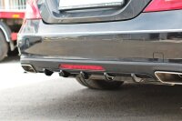 Maxton Design Diffuser rear extension black gloss - Mercedes CLS C218