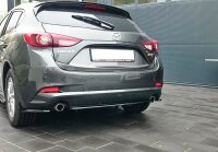 Maxton Design Heckansatz Flaps Diffusor schwarz Hochglanz - Mazda 3 BN (MK3) Facelift