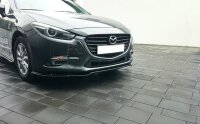 Maxton Design Front extension V.1 black gloss - Mazda 3 BN (MK3) Facelift