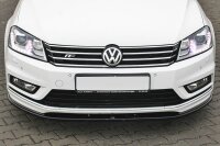 Maxton Design Front extension V.1 black gloss - VW Passat B7 R-Line