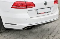 Maxton Design Heckansatz Flaps Diffusor schwarz Hochglanz - VW Passat B7 R-Line Variant