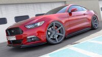 Maxton Design Front extension black gloss - Ford Mustang MK6