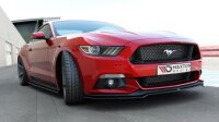 Maxton Design Front extension black gloss - Ford Mustang MK6