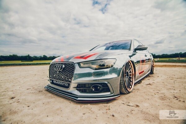 Maxton Design Racing Front extension (2 Splitter = 1 Satz) - Audi A6 C7 S-Line