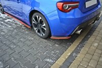 Maxton Design Rear extension Flaps diffuser V.2 black gloss - Subaru BRZ Facelift