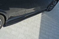 Maxton Design Side skirts extension extension black gloss - Fiat Punto Evo Abarth