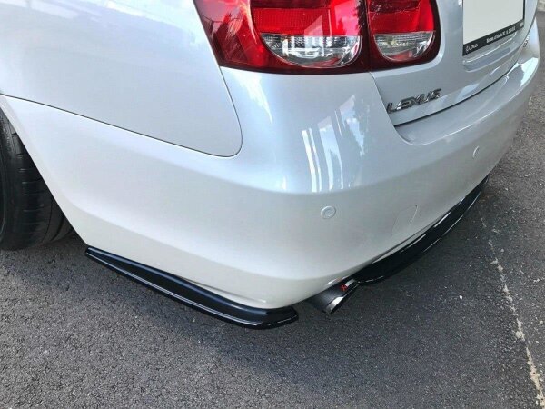 Maxton Design Heckansatz Flaps Diffusor schwarz Hochglanz - Lexus GS 300 MK3 Facelift