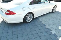 Maxton Design Heckansatz Flaps Diffusor schwarz Hochglanz - Mercedes CLS C219 55AMG