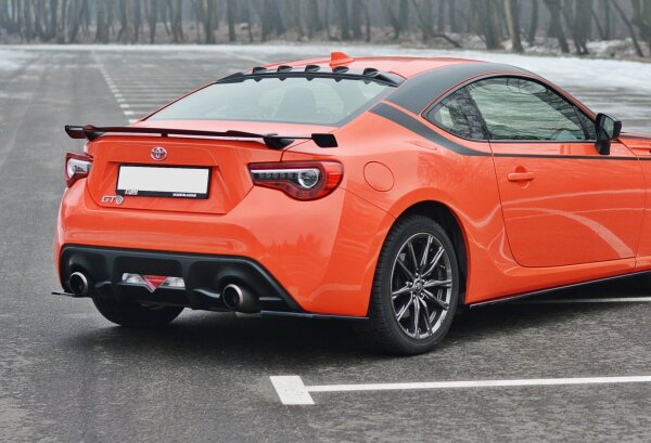 Maxton Design Heckansatz Flaps Diffusor V.1 schwarz Hochglanz - Toyota GT86 Facelift