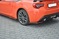 Maxton Design Rear extension Flaps diffuser V.2 black gloss - Toyota GT86 Facelift
