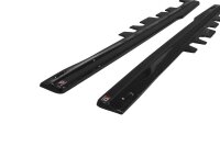 Maxton Design Side skirts extension extension black gloss - Mercedes SLK R172