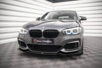 Maxton Design Front extension V.2 black gloss - BMW 1...
