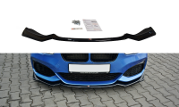 Maxton Design Front extension V.2 black gloss - BMW 1...