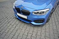 Maxton Design Front extension V.2 black gloss - BMW 1 Series F20/F21 M-Power