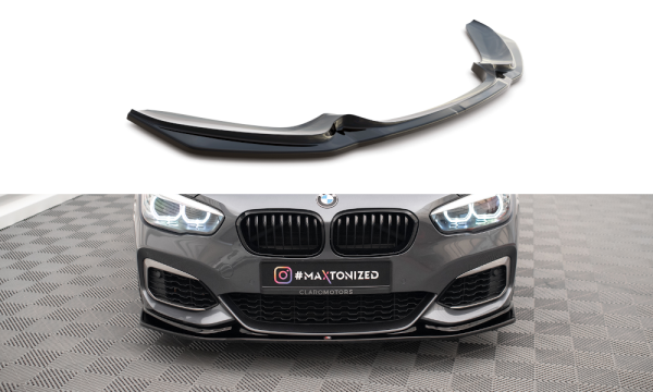 Maxton Design Front extension V.3 black gloss - BMW 1 Series F20/F21 M-Power