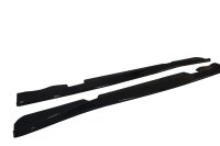 Maxton Design Side skirts extension extension black gloss - Chevrolet Corvette C7