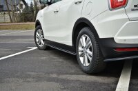 Maxton Design Side skirts extension extension black gloss - Ssangyong Tivoli