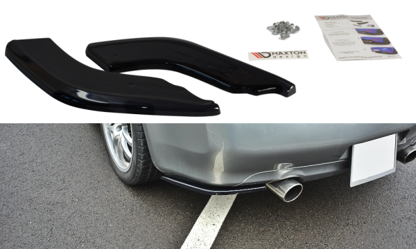 Maxton Design Heckansatz Flaps Diffusor schwarz Hochglanz - Infiniti G35 Coupe