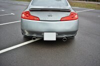 Maxton Design Heckansatz Flaps Diffusor schwarz Hochglanz - Infiniti G35 Coupe