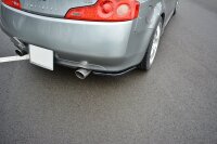 Maxton Design Heckansatz Flaps Diffusor schwarz Hochglanz - Infiniti G35 Coupe