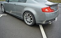 Maxton Design Rear extension Flaps diffuser black gloss - Infiniti G35 Coupe