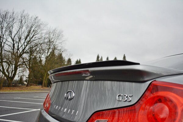 Maxton Design Spoiler Cap schwarz Hochglanz - Infiniti G35 Coupe