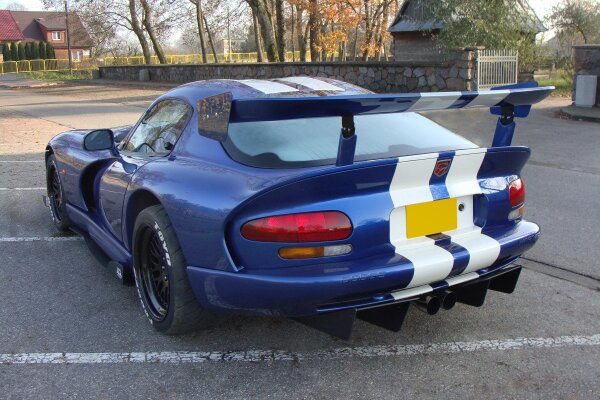 Maxton Design Diffusor Heckansatz für Heckschürze - Dodge Viper GTS