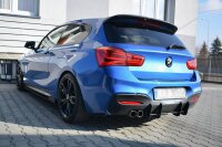 Maxton Design Diffusor Heckansatz für Heckschürze V.1 - BMW 1er F20/F21 M-Power Facelift