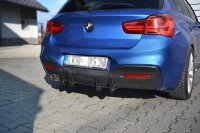 Maxton Design Diffusor Heckansatz für Heckschürze V.1 - BMW 1er F20/F21 M-Power Facelift