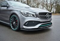 Maxton Design Front extension V.1 black gloss - Mercedes CLA C117 AMG-Line Facelift