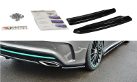 Maxton Design Heckansatz Flaps Diffusor schwarz Hochglanz - Mercedes CLA C117 AMG-LINE Facelift