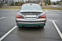 Maxton Design Rear extension Flaps diffuser black gloss - Mercedes CLA C117 AMG-Line Facelift