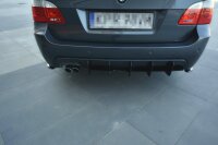 Maxton Design Diffuser rear extension for Rear bumper - BMW 5 Series E61 (Touring) WAGON M Package