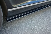 Maxton Design Side skirts extension extension black gloss - Bentley Continental GT