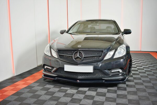 Maxton Design Front extension black gloss - Mercedes E-Class W207 Coupe AMG-Line