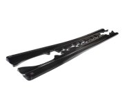 Maxton Design Side skirts extension extension black gloss - Mercedes E-Class W207 Coupe AMG-Line