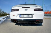 Maxton Design Diffuser rear extension black gloss - Chevrolet Camaro MK6 Phase-I 2SS Coupe