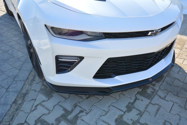 Maxton Design Front extension V.2 black gloss - Chevrolet Camaro MK6 Phase-I 2SS Coupe