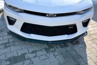 Maxton Design Front extension V.2 black gloss - Chevrolet Camaro MK6 Phase-I 2SS Coupe