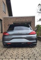 Maxton Design Diffuser rear extension black gloss - VW Scirocco MK3 R Facelift