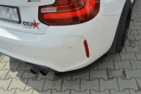 Maxton Design Heckansatz Flaps Diffusor schwarz Hochglanz - BMW M2 (F87) Coupe