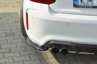 Maxton Design Heckansatz Flaps Diffusor schwarz Hochglanz - BMW M2 (F87) Coupe