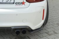 Maxton Design Rear extension Flaps diffuser black gloss - BMW M2 (F87) Coupe