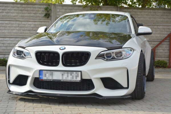 Maxton Design Front extension black gloss - BMW M2 (F87) Coupe