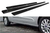 Maxton Design Side skirts extension extension black gloss...