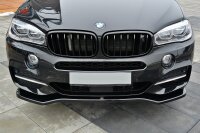 Maxton Design Front extension V.1 black gloss - BMW X5...