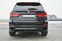 Maxton Design Heckansatz Flaps Diffusor schwarz Hochglanz - BMW X5 F15 M Paket