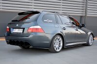 Maxton Design Heckansatz Flaps Diffusor schwarz Hochglanz - BMW 5er E60/E61 M Paket