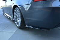 Maxton Design Rear extension Flaps diffuser black gloss - BMW 5 Series E60/E61 M Package