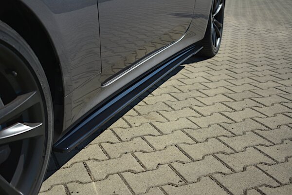 Maxton Design Side skirts extension extension black gloss - Hyundai Genesis Coupe MK1